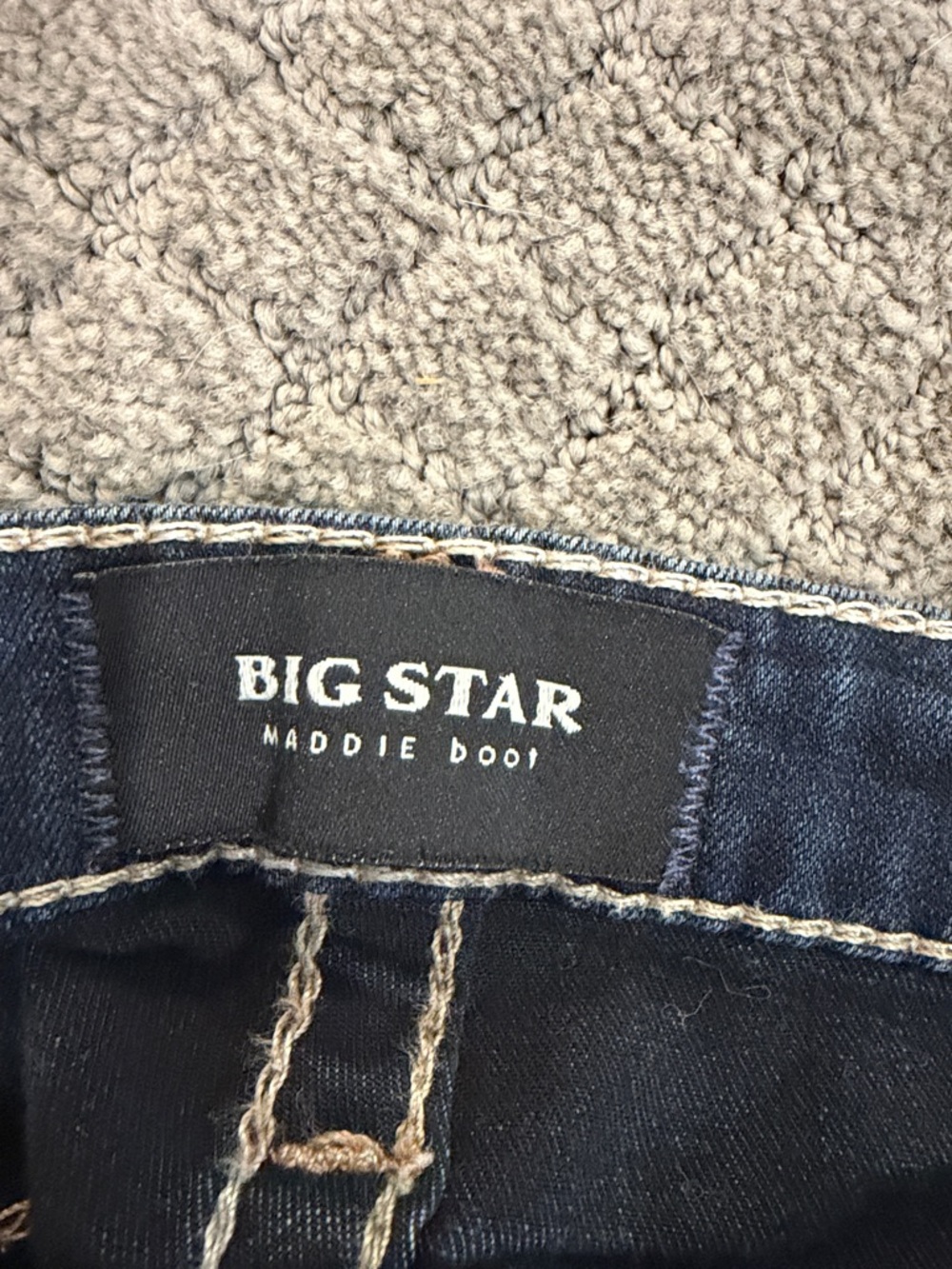 Big Star Blue Boot Cut Jeans with Decorative Stitching - Picture 4 of 4